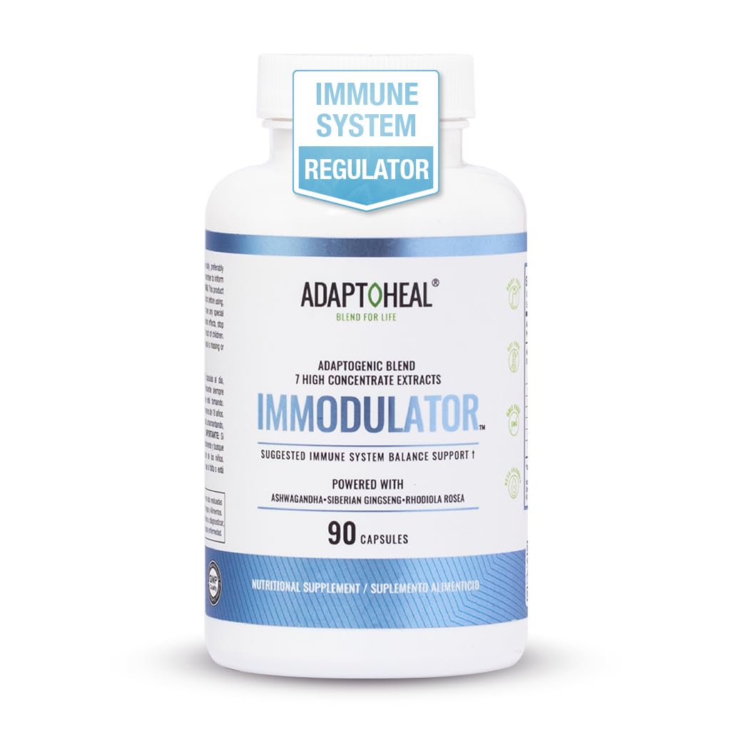 ADAPTOHEAL Immodulator bottle front supports daily resilience and balanced mood.