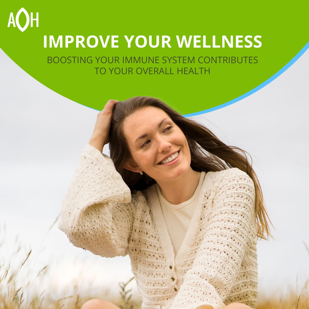 ADAPTOHEAL Immodulator bottle with glass for a calm morning routine.