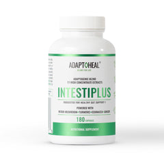 ADAPTOHEAL Intestiplus bottle front for daily gut support.