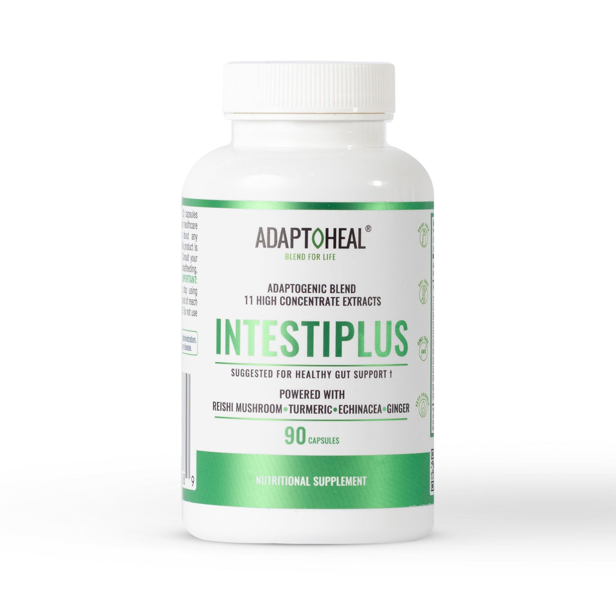 ADAPTOHEAL Intestiplus bottle promoting overall gut barrier support