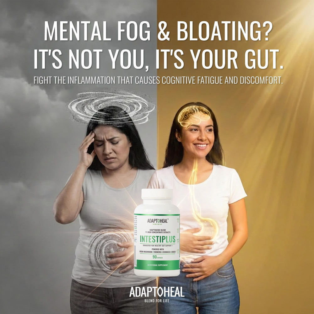 ADAPTOHEAL Intestiplus ingredients blend with key botanicals