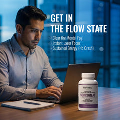 ADAPTOHEAL NeuroHeal boxed packaging for travel-friendly use
