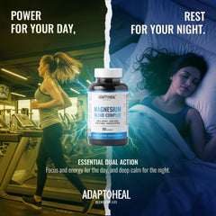 Setup for stress relief routine featuring Adaptoheal supplement.