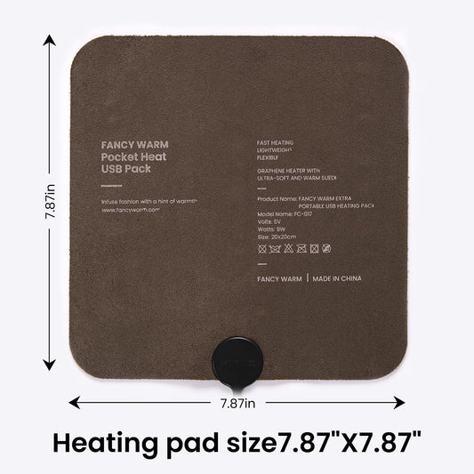 ADD.HERES heating pad neck portable demonstrates on-the-go comfort during commutes.