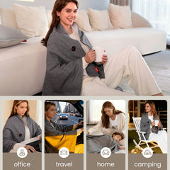 ADD.HERES heating pad shawl travel bag ready for on-the-go warmth