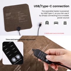 ADD.HERES heating pad soft suede surface offers skin-friendly comfort.