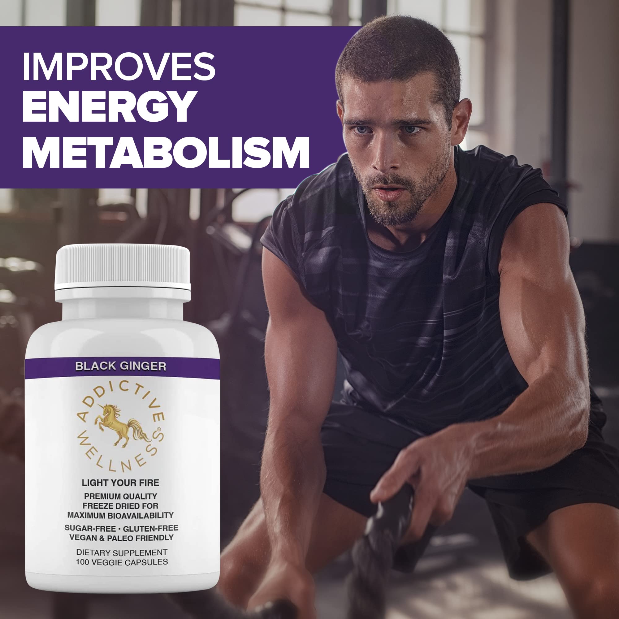 Addictive Wellness concept illustration of energy and metabolism support.
