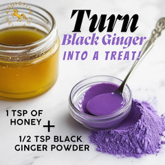 Addictive Wellness Thai Black Ginger box display, emphasizing premium ingredients.