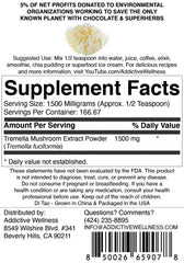 Addictive Wellness Tremella powder close-up highlighting smooth solubility for elixirs.