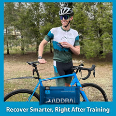 ADDRA Endurance Bar in gym bag convenient protein boost during training days.