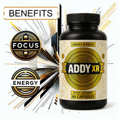 ADDY XR capsules close-up showing premium formulation