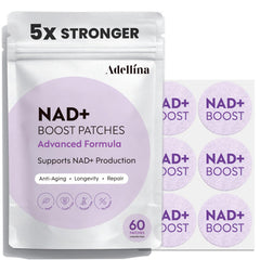 Adellina NAD+ Patch NMNH Resveratrol CoQ10 blend supports daily vitality