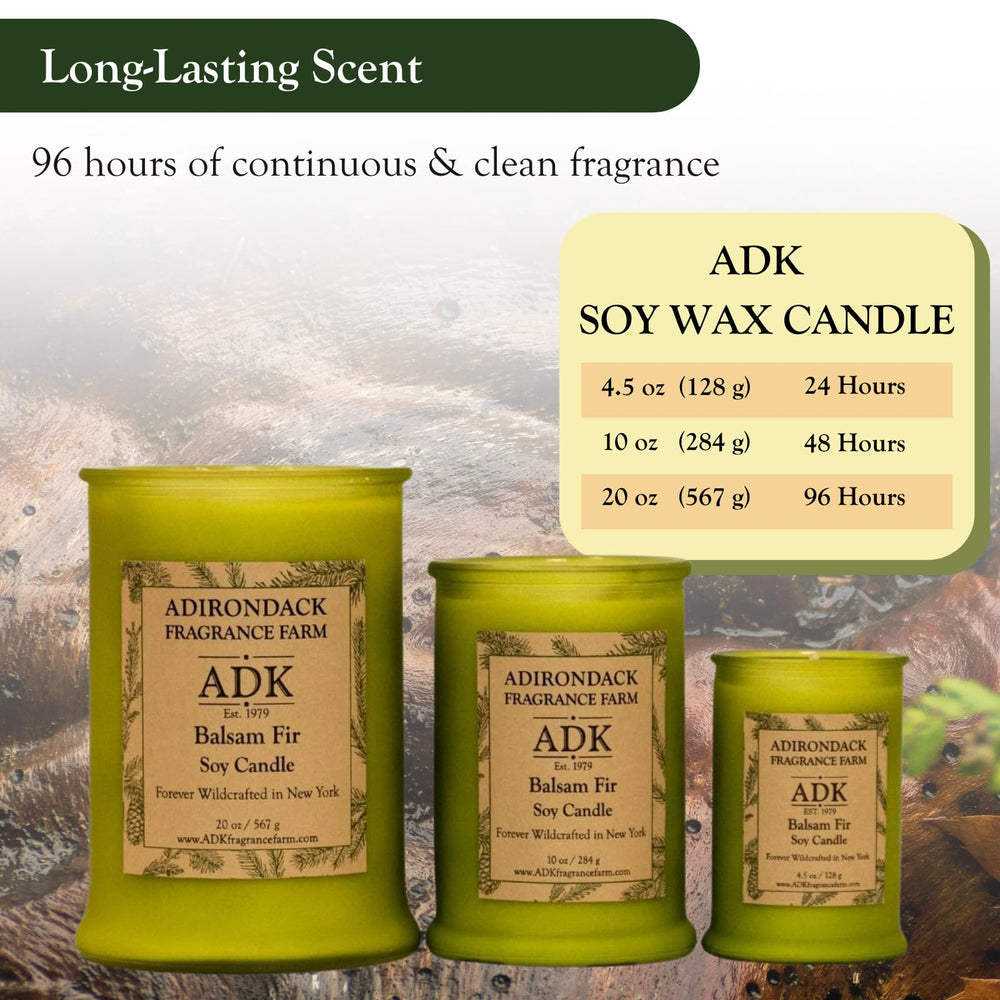 ADK candle provides up to 96 hours of continuous fragrance.