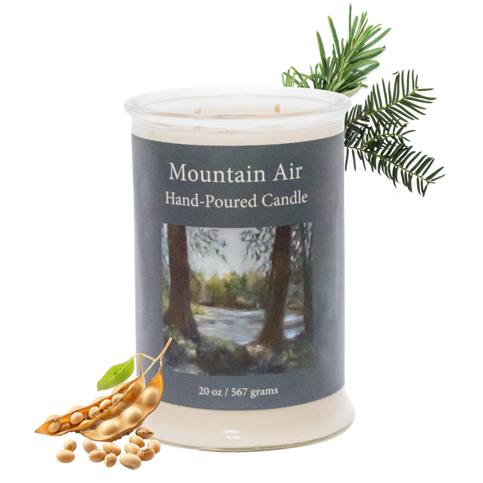 ADK Mountain Air Candle 20oz by Adirondack Fragrance Farm for relaxation