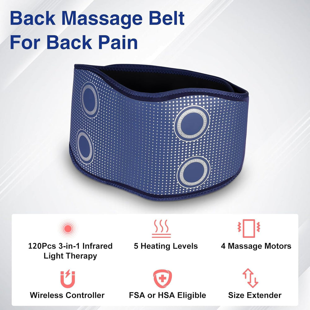 ADIUPUL back massager belt blue control panel with touch screen