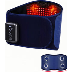 ADIUPUL cordless back massager belt blue front view for targeted relief