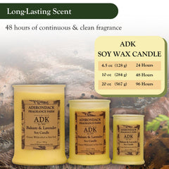 ADK Balsam & Lavender Candle box packaging, gift-ready for special occasions.
