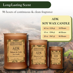 ADK relaxing-ambience-candle creates warm, inviting atmosphere in rooms.
