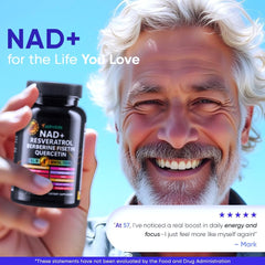 Adndale NAD Berberine Fisetin Quercetin capsules close-up indicating metabolic balance support