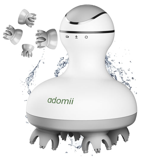 adomii cordless scalp massager for convenient home relaxation