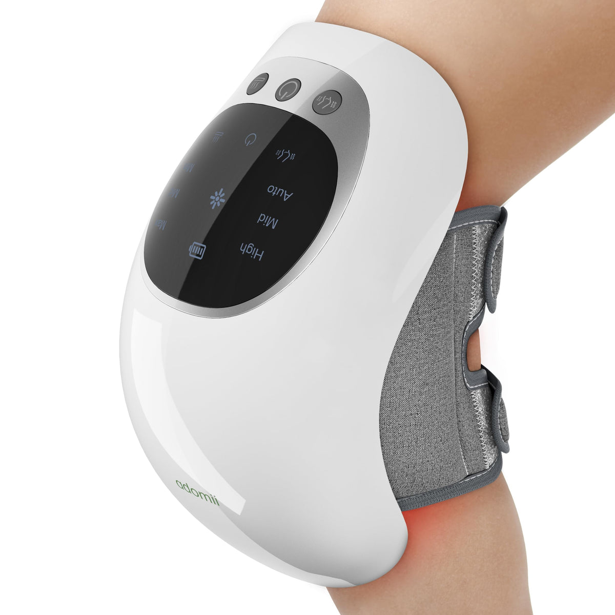 adomii knee massager with heat and red light therapy for soothing relief after activity