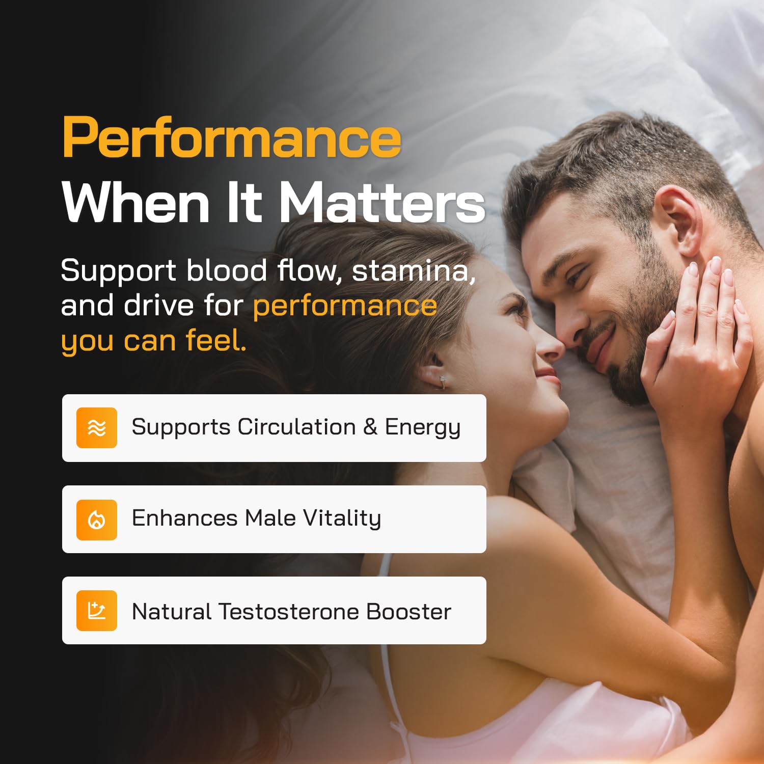 Close-up of Adonis Vitality Flow label highlighting key ingredients for nitric oxide