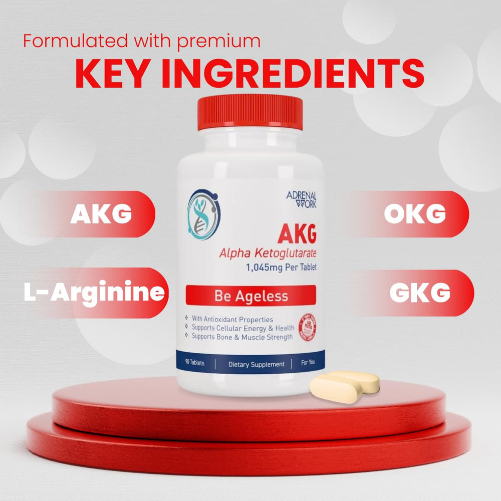 Adrenalwork vitamin and mineral blend label signaling comprehensive wellness.