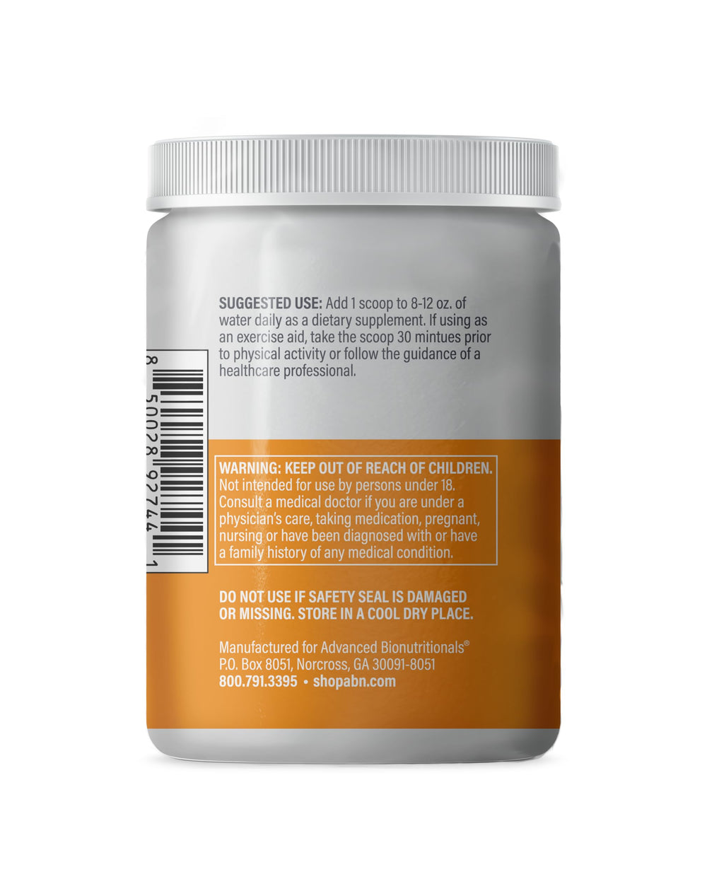 Advanced Amino Powder glass with powder ready to mix for quick energy