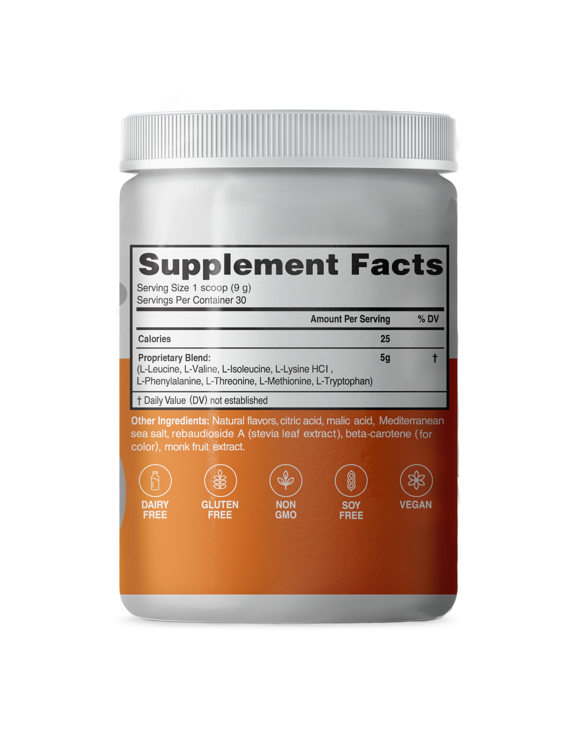 Advanced Amino Powder scoop image with a measured serving for consistent intake