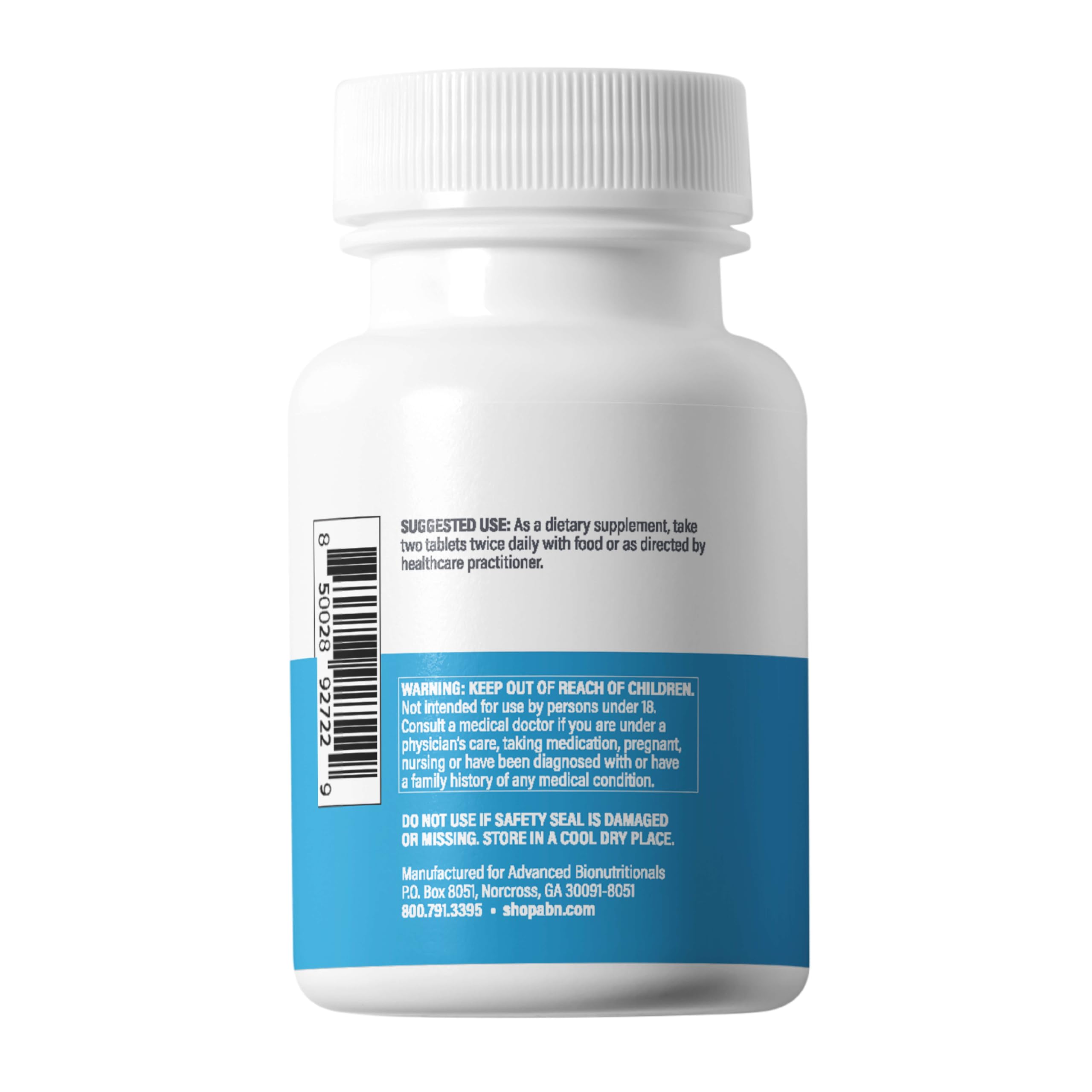 Product image emphasizing adaptogenic blend with cordyceps and ashwagandha.