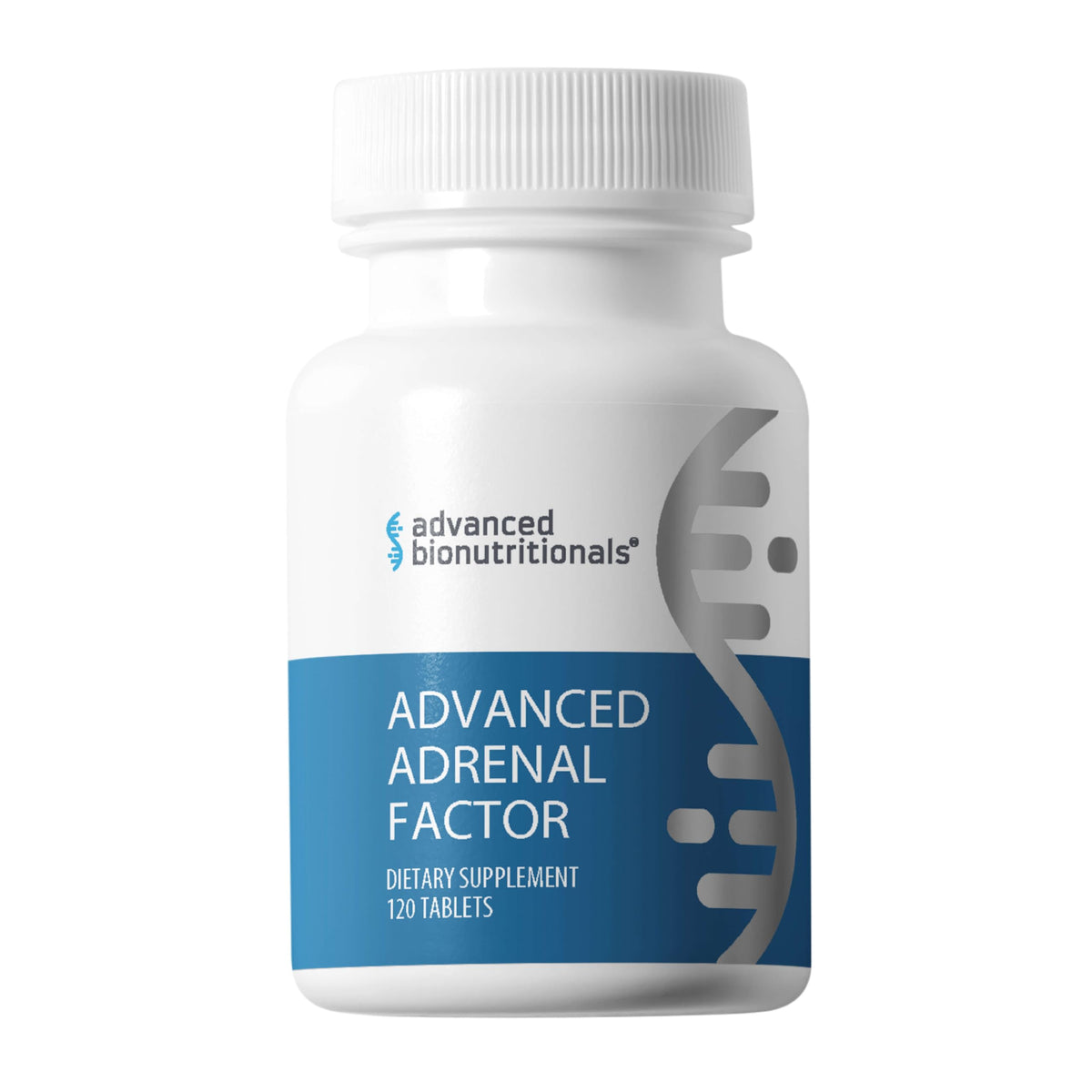 Advanced Bionutritionals Advanced Adrenal Factor bottle for daily energy support.