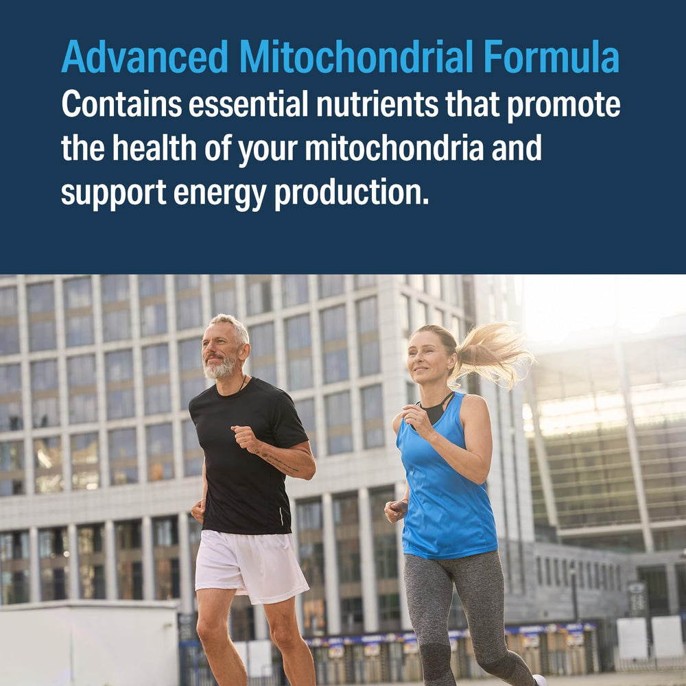 Tablets of Advanced Mitochondrial Formula ready for daily use.