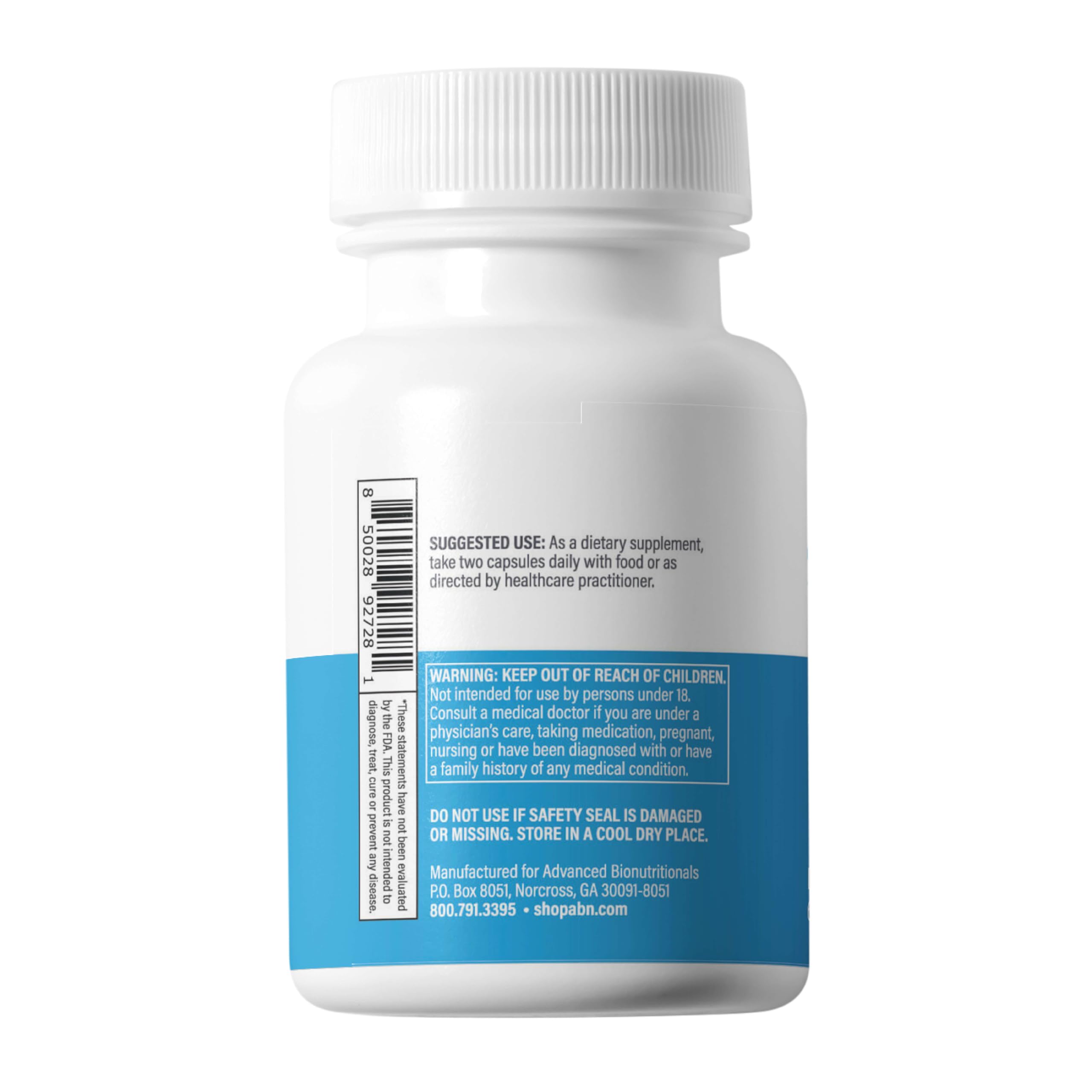 Gluten-free icon on Advanced Mitochondrial Formula packaging for label clarity.