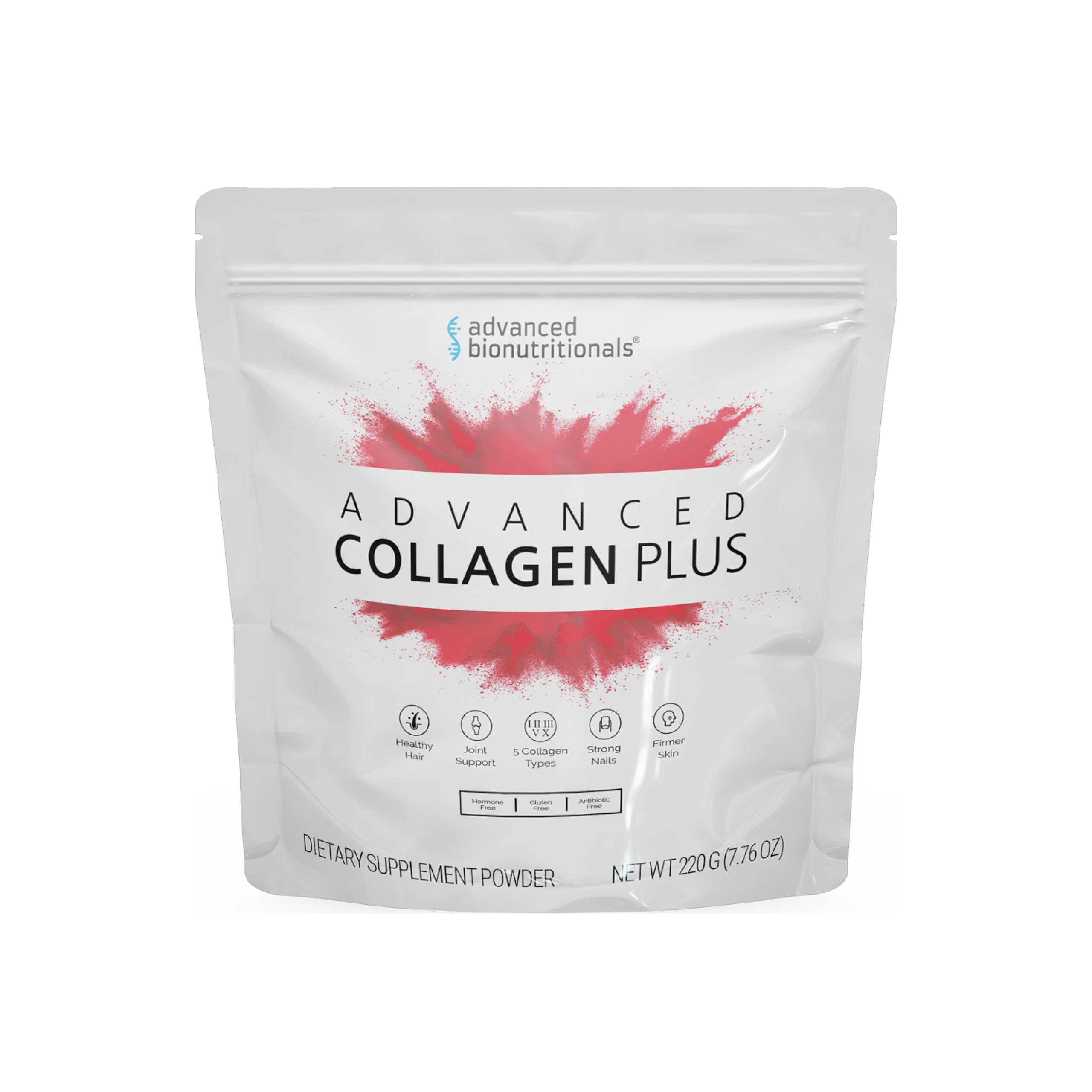 Advanced Bionutritionals Collagen Plus bottle front view for skin and joints
