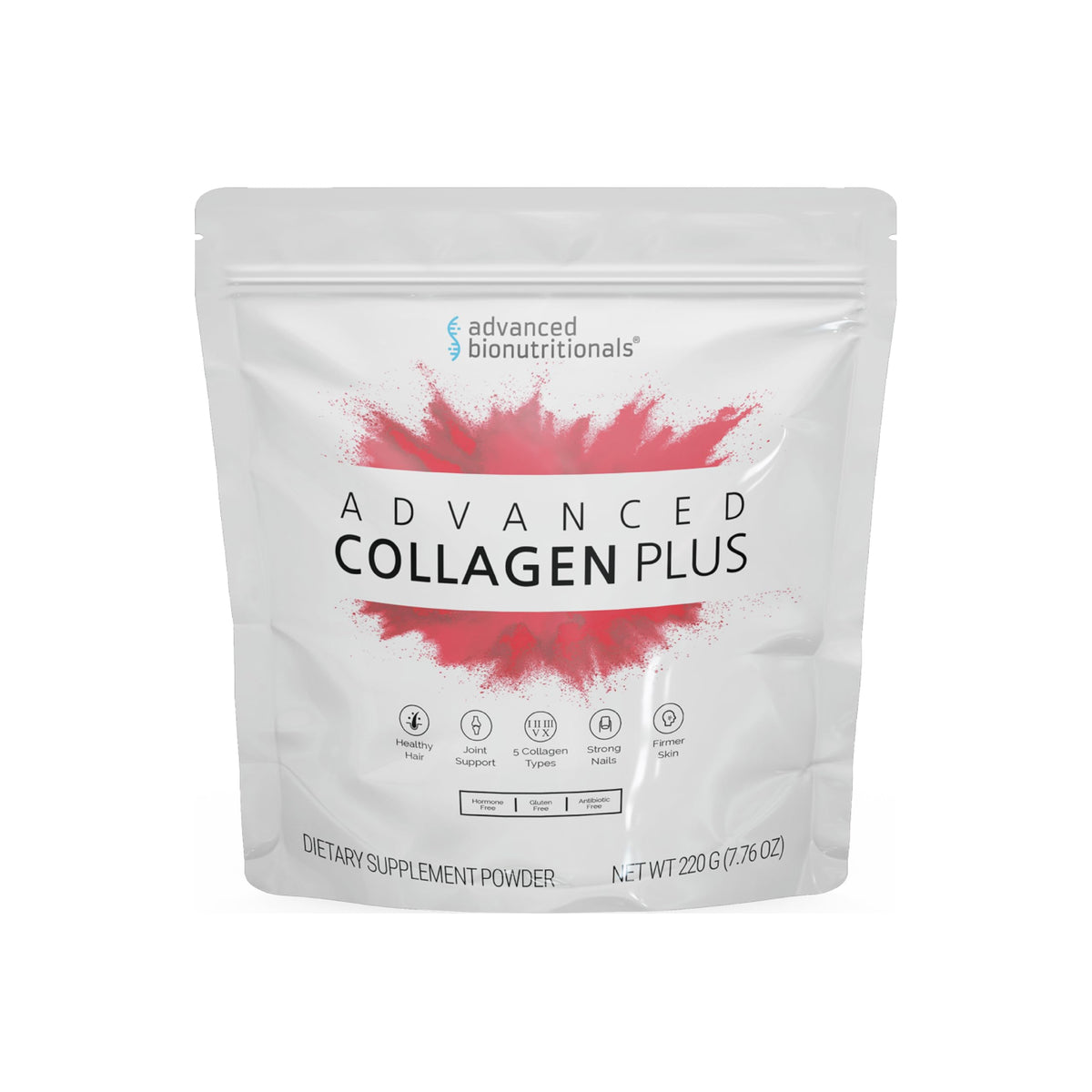 Advanced Bionutritionals Collagen Plus bottle front view for skin and joints