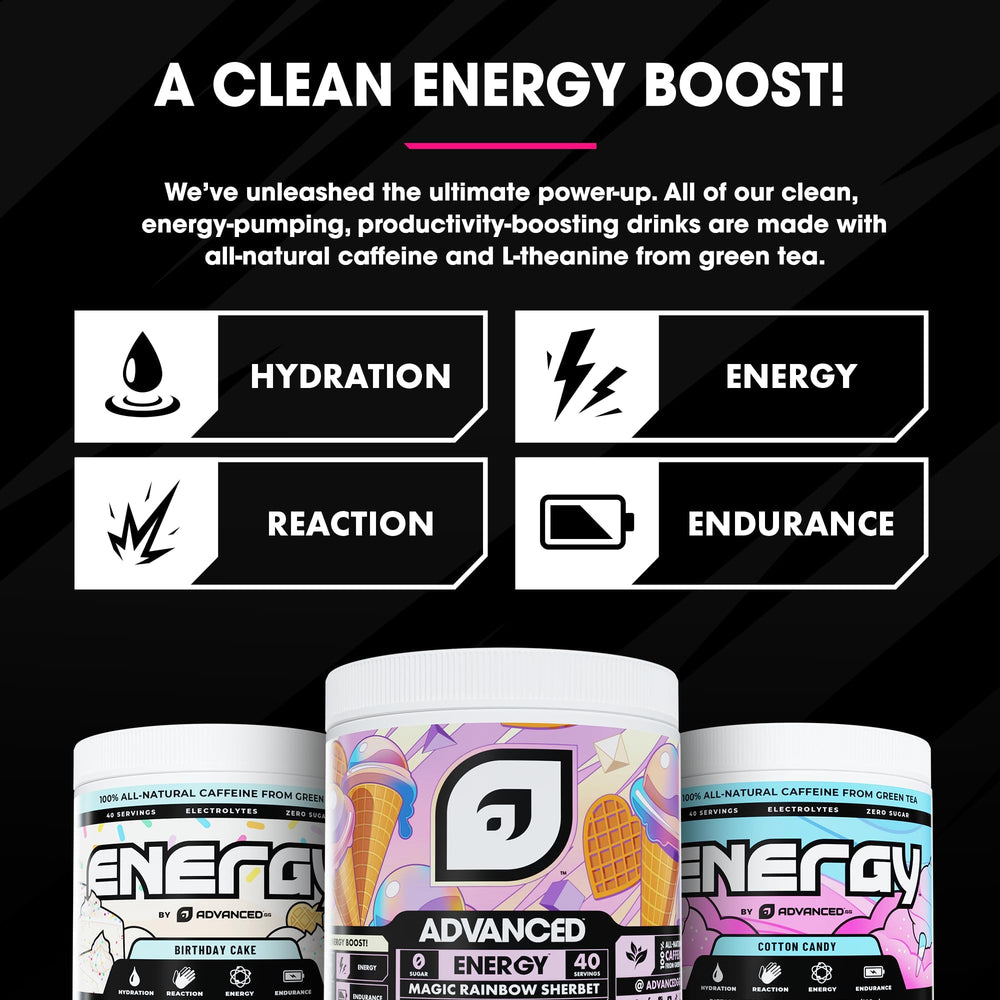 Advanced Energy gaming session setup illustrates a quick focus boost between rounds