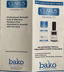 Advanced Footcare Clarus Solution antifungal bottle pour for easy application
