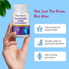 Advanced Knee Discovery Trans-Resveratrol highlights a daily wellness component.