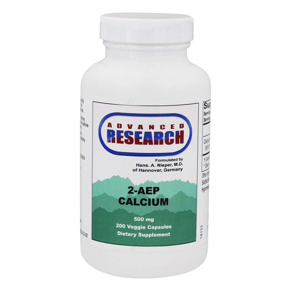 ADVANCED RESEARCH 2-AEP Calcium veggie caps in bottle for daily calcium intake
