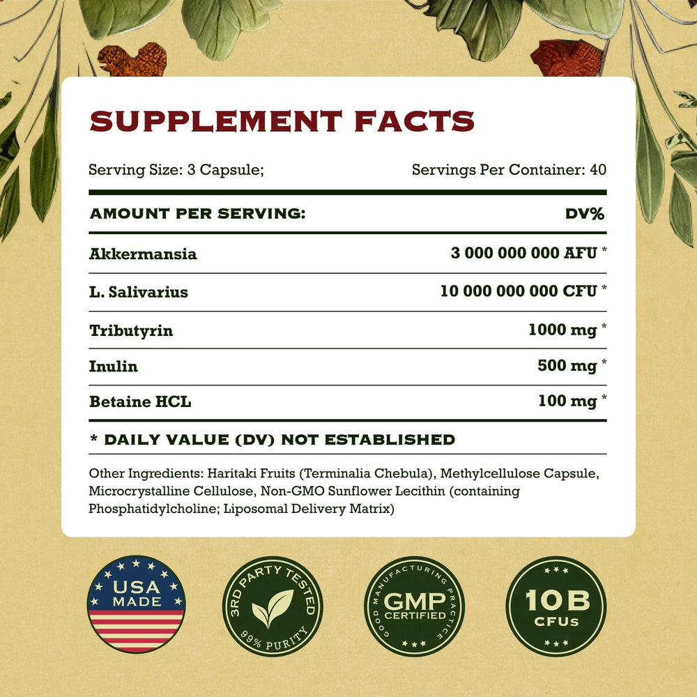 AdvantageNutra Prebiotics and fiber blend image highlighting gut nourishment.