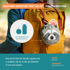 Adventure Medical Kits Backyard Raccoon Kit supports family nature trips with kid-friendly care.
