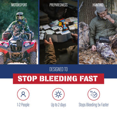 Field Trauma Kit antiseptic wipes enable quick wound cleaning by Adventure Medical Kits.