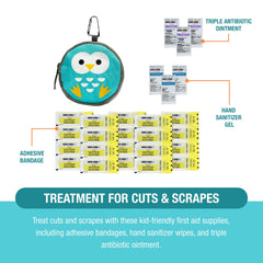 Adventure Medical Kits Kid-Friendly Bandages Pack ideal for minor scrapes and kids’ injuries.