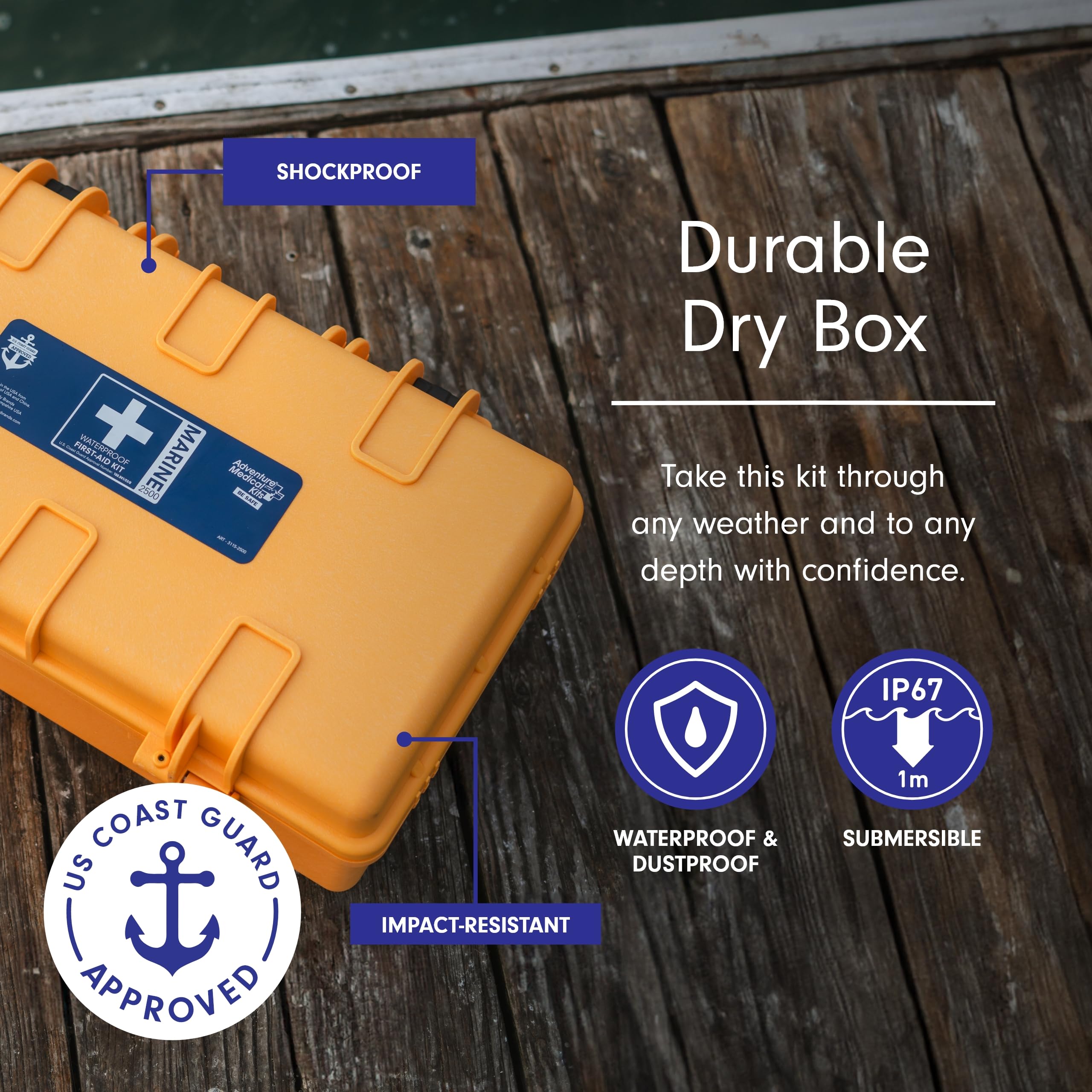 Adventure Medical Kits Marine Series 2500 hospital tools for trauma-ready care.