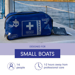 Adventure Medical Kits Marine Series 350 dry bag with IP67 protection at sea.
