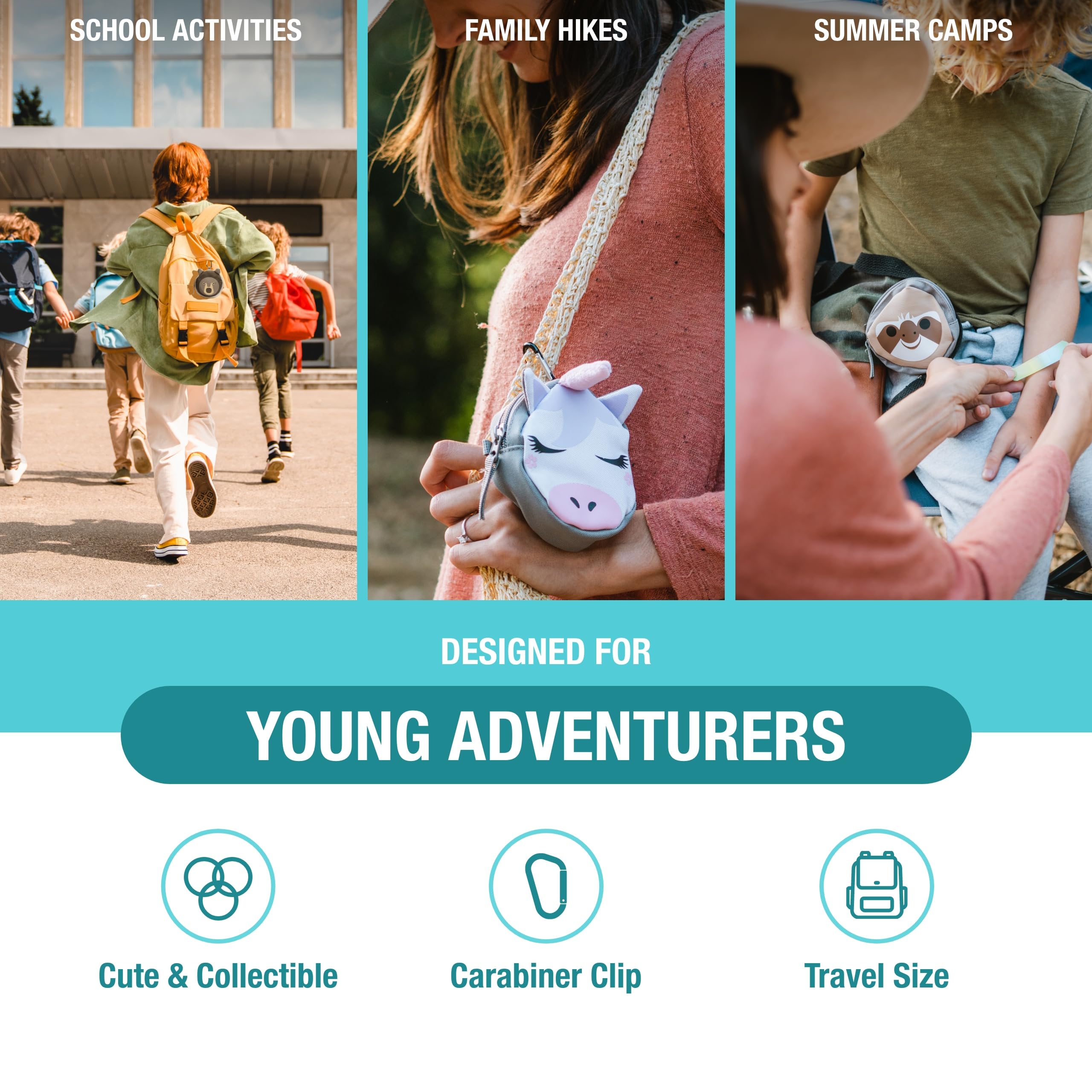 Adventure Medical Kits mascot bear close-up highlighting colorful kid-friendly design.