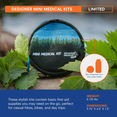 Adventure Medical Kits Mini Limited Forest Kit 3 Pack open view reveals essentials.
