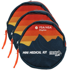 Adventure Medical Kits Mini Limited Sunset Kit 3-Pack front view for on-the-go first aid
