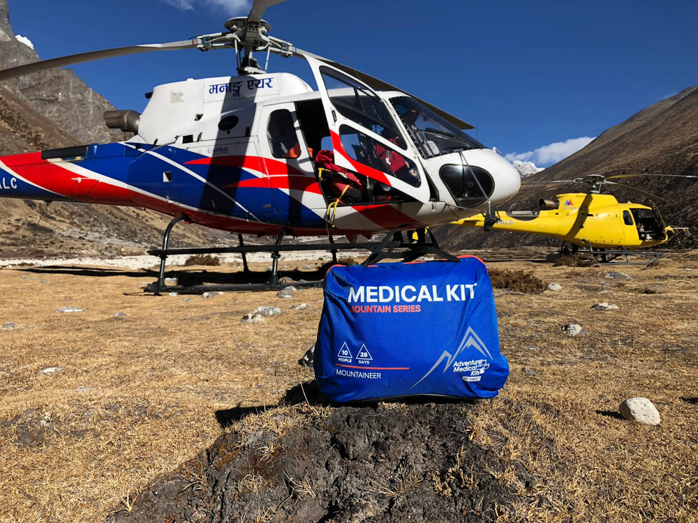 Adventure Medical Kits Mountain Series Expedition-Grade Kit serves up to ten adventurers on multi-day treks.