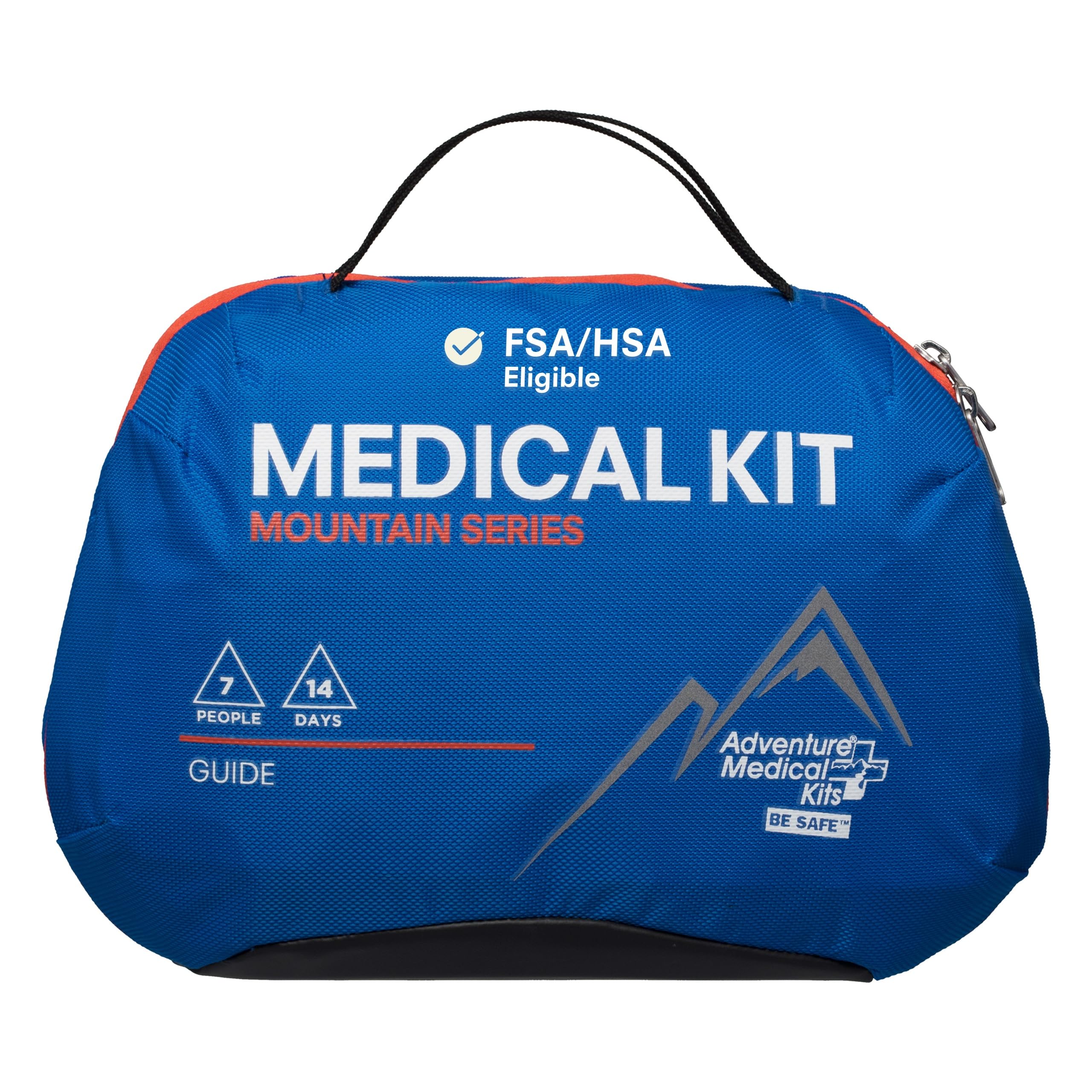 Adventure Medical Kits Mountain Series kit bag in rugged, water-resistant exterior for outdoor trips